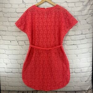 Vintage Sheer Lace Pink Dress Sz M-L